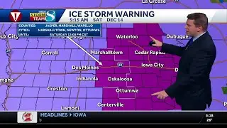 Iowa weather: Rounds of freezing rain moving back through central Iowa