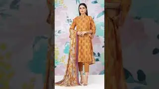3piece lawn suite with lawn dupatta by edenrobe @Dareechayonlinestore # #brand #fashionclothes