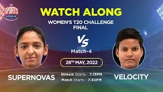 🔴#Women'sT20Challenge Live SUPERNOVAS VS VELOCITY Watch-Along