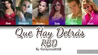 Que Hay Detrás RBD - Letra/Tradução