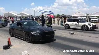 MINI Cooper JCW vs Mustang 5.0 Coyote | Arrancones