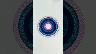 Mesmerizing ASMR Spirograph Designs | Calming Spiral Art Therapy! #art #shorts #spirograph #trending
