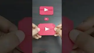 EASY ORIGAMI YOU TUBE PLAY BUTTON #subscribe #diy #easyorigami #paper #youtube