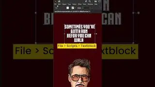 Text block script in Adobe Illustrator cc Tutorial