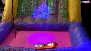 Messy Inflatable Assault Course &bull; Tina vs Erica
