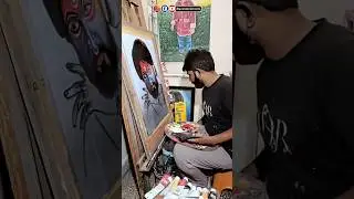 Pushpa 2 Painting | allu arjun acrylic painting | #pushpa2 #alluarjun #pushpadrawing #theartling
