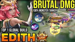 EDITH BEST BUILD 2023 | BUILD TOP 1 GLOBAL EDITH GAMEPLAY | MOBILE LEGENDS✓