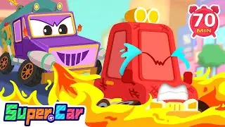 Super Car Rescue Cartoons’ BEST Picks! | Fire Truck, Sprinkler & More | Rescue Car , Kids Cartoons