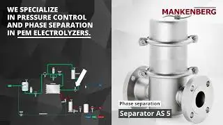 Self-acting control valves for polymer electrolyte membrane electrolysis / PEM electrolysis