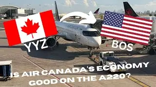 4K TRIPREPORT. Toronto to Boston Air Canada A220 Economy class! 