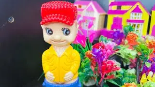 Satisfying with Unboxing  & Review Pink  Miniature Kitchen Set  Toys Cooking Video  | ASMR Videos