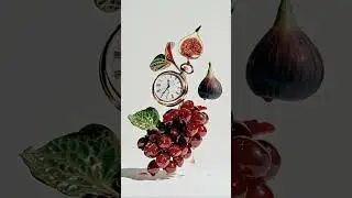 close-up extreme wide shot ， some small ，1 Gorgeous antique watch jewelry is placed on top of gra...