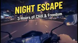 3-Hour Night Ride: Relaxing Motorcycle POV with Chill Music