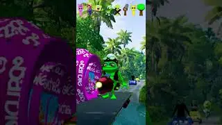 FUNNY CARS | BARBIE & SUPER MARIO & SPONGE BOB & GUMMY BEAR & CRAZY FROG & SKIBIDI TOILET & SHREK