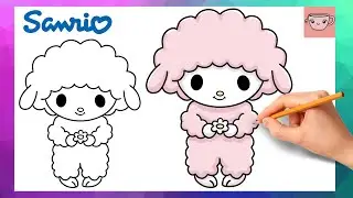 Как нарисовать мое любимое пианино | Sanrio | Урок рисования