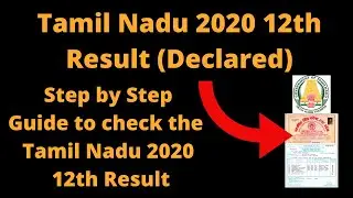 Tamil Nadu 2020 12th Result (Declared) - How To Check Tamil Nadu Board of Secondary Education Result