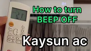 Как отключить звуковой сигнал на пульте управления кондиционера KAYSUN
