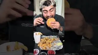 Five Guys Mukbang! 🍔 #shorts