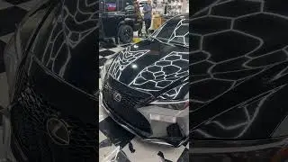 BONNET WRAPPING FOR LEXUS IS350 #carwrap #is350 #lexus #carwrapping #uae