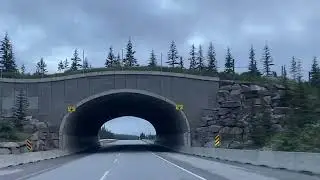 Driving in Banff Calgary Alberta Canada  