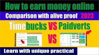 how to earn money online ||Timebucks VS Paidverts  || timebucks/paidverts real or fake || withdrawal