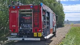 Pożar poszycia leśnego w G&oacute;rnie | Akcja gaśnicza