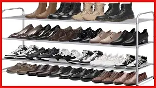 MISSLO Long 3 Tier Shoe Rack for Closet Shoe Organizer Storage Stackable Wide Shoe Shelf
