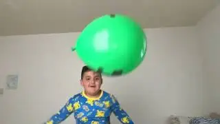Whenever I throw the balloon, you can see my little face smile