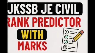 What&rsquo;s Your Rank in JKSSB JE Civil? 📊 Rank Predictor With Marks
