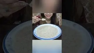 ASMR RAW RICE EATING|| Local raw rice eating|| sweet + crispy rice|| satisfying #shorts #fyp #yt