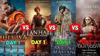 chhaava Vs tanhaji Vs bajirao mastani Vs padmawat collection comparison|| AKR Movie Morsel