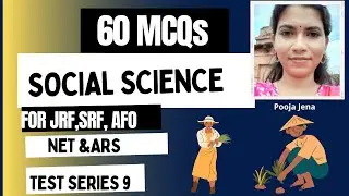 Series- 9 Mock test of  Social Science For ICAR-JRF,SRF, NET and AFO