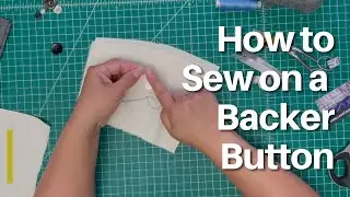 How To Sew a Button Backer (by Hand) | Sewing Buttons by Hand
