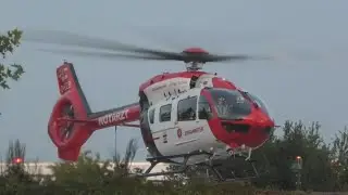 [Neue Maschine] - ITH JUH Rostock Take Off am Abend am Sana HANSE Klinikum Wismar