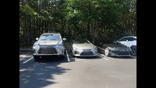 Atomic Silver LC 500h 2018 года против Lexus LX 570 2017 года (4K)
