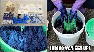 Setting Up an Indigo Vat for Dyeing Yarn; Hydrosulfite Indigo Vat (Dyepot Weekly #528)