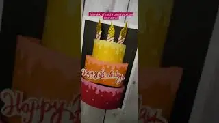 birthday 🎂 card making idea/ tutorial  #DIY #viralshort #trendingsong