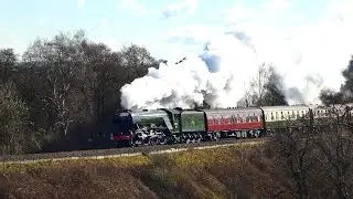 60103 &lsquo;Flying Scotsman&rsquo; powers up the North Warwicks Line- Valentines Shakespeare Express- 14/02/26 