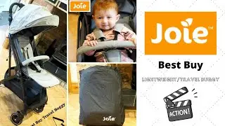 Light weight Travel Buggy // Joie Baby Tourist Stroller, Grey Flannel // unboxing video