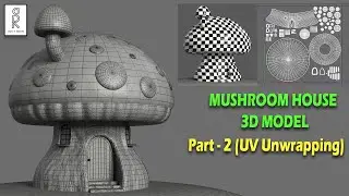 Unwrapping MIND-BLOWING 3D Mushroom House Design in 2025! Part2 (UV Unwrapping)