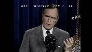 CBS Evening News open - 1991-03-01