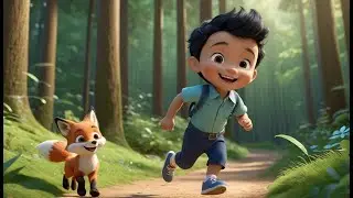 🦊 Little Fox Run Run Song &ndash; Forest Fun 🎵 | Animal Song | Fun Learning | Little Duck Rhymes
