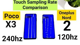 Poco X3 vs Oneplus Nord 2 Touch sampling rate Comparison Mid range 2020 vs Premium Range 2021🔥🔥