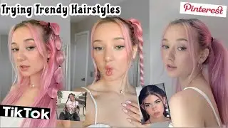 Trying Trendy Tiktok/Pinterest Hairstyles