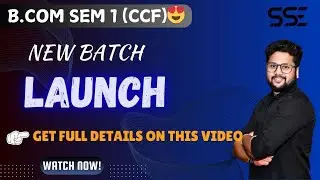 B.COM SEM 1 (CCF) | NEW BATCH LAUNCH 💥😀#sse #bcom #sem1 #cu #calcuttauniversity #viralvideo #ytviral