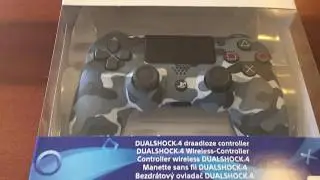 DUALSHOCK&reg;4 Wireless Controller for PS4&trade; - Blue Camouflage unboxing