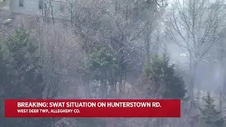 SWAT Convenes On Burning West Deer Home