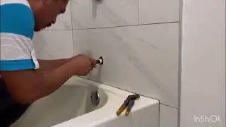 How to Fix a broken Tub Spout, change’s a new PVC NIPPLE