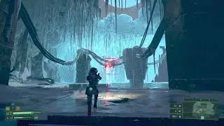 Returnal Biome 5 challenge room vs the starting sidearm, 3 frost severed on the 3rd wave