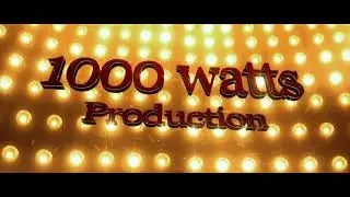 1000 Watts Production | #cinematiclogoanimation | infinity creative vfx studio.